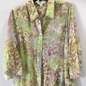Cold water Creek printed blouse